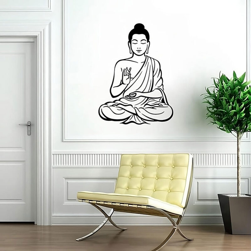 Religious-_Buddha_wall stickers-Shopping_Mantra_Online